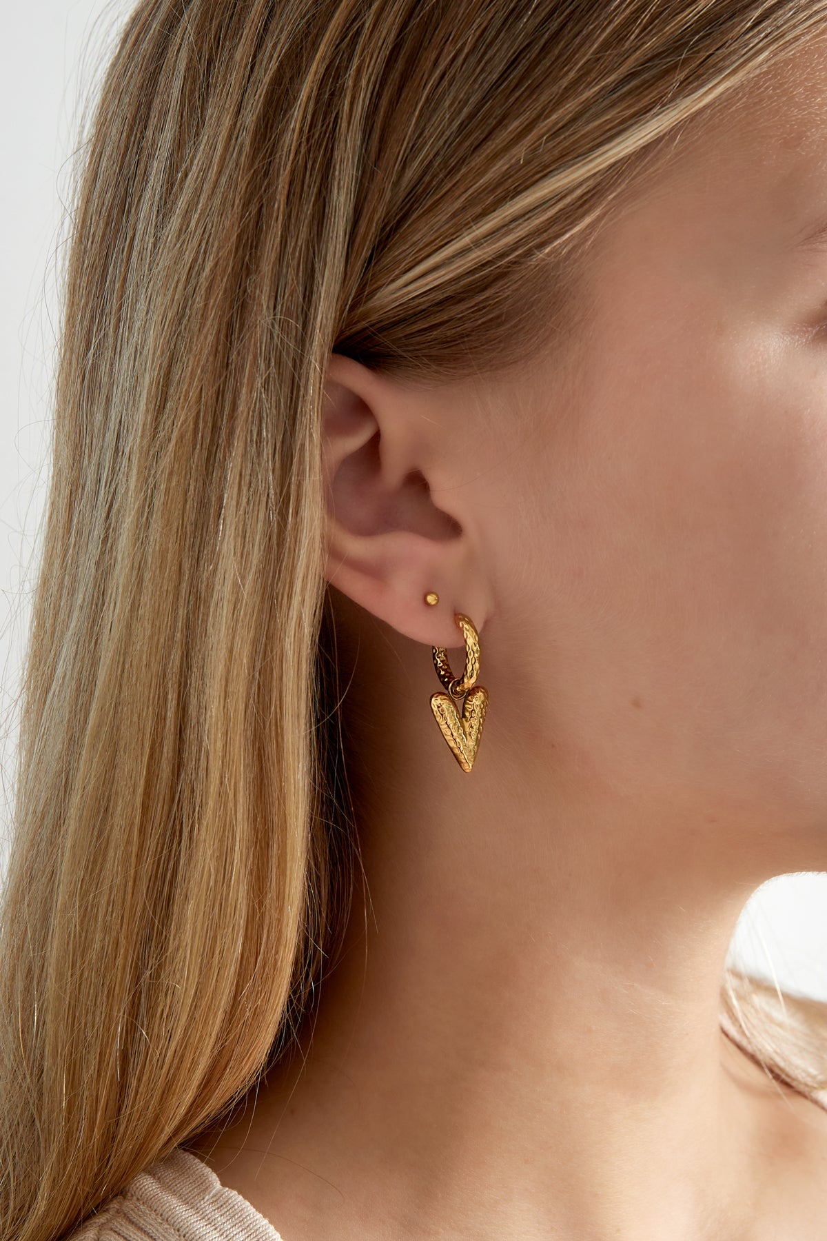 Gold diaries earrings