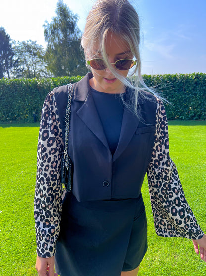 Blazer Leopard Sleeves