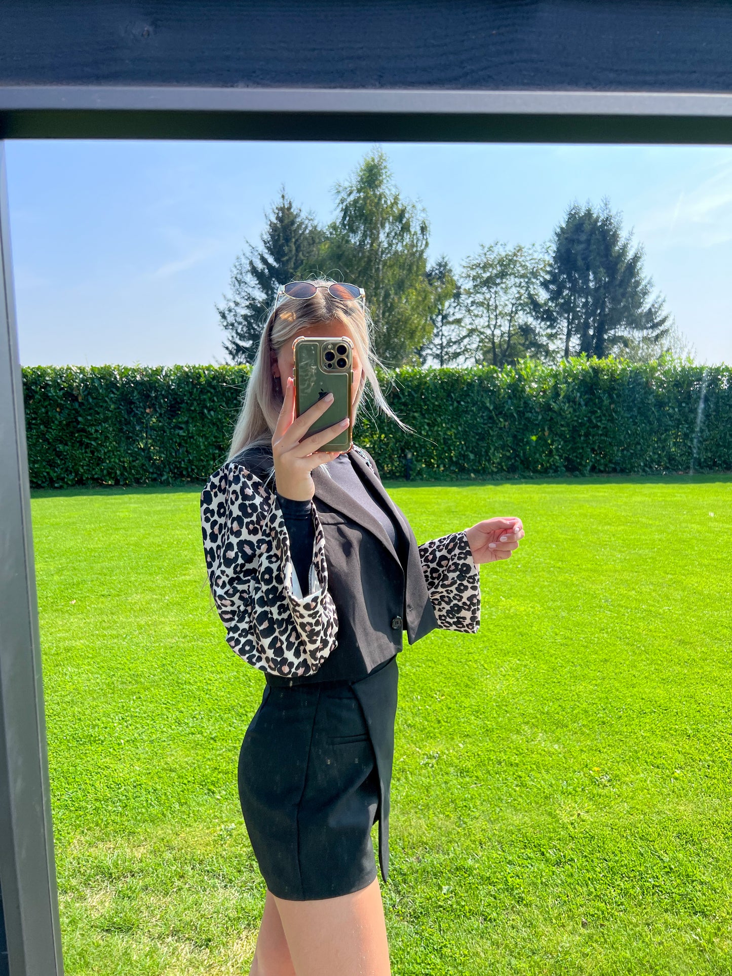 Blazer Leopard Sleeves