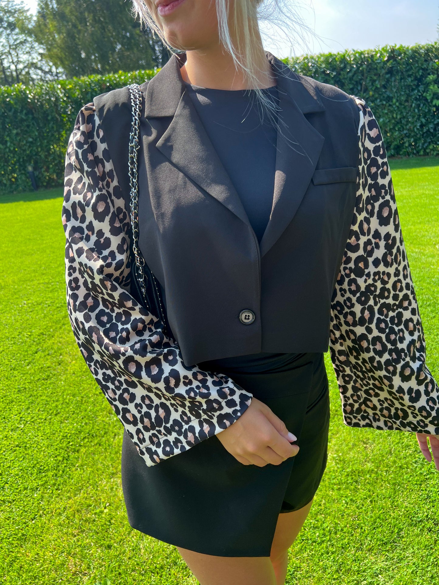 Blazer Leopard Sleeves