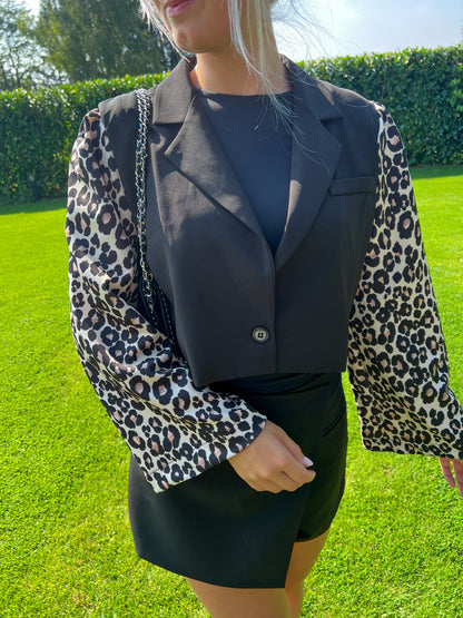 Blazer Leopard Sleeves