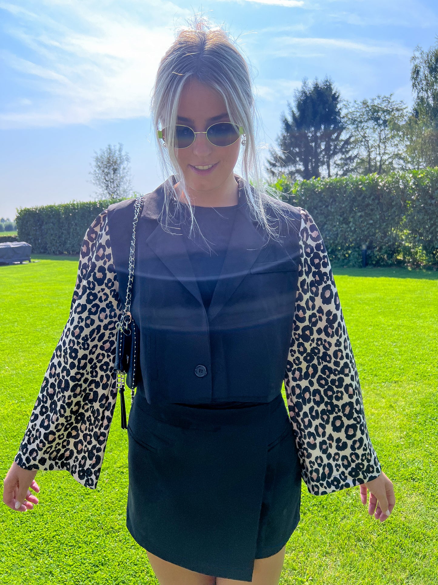 Blazer Leopard Sleeves